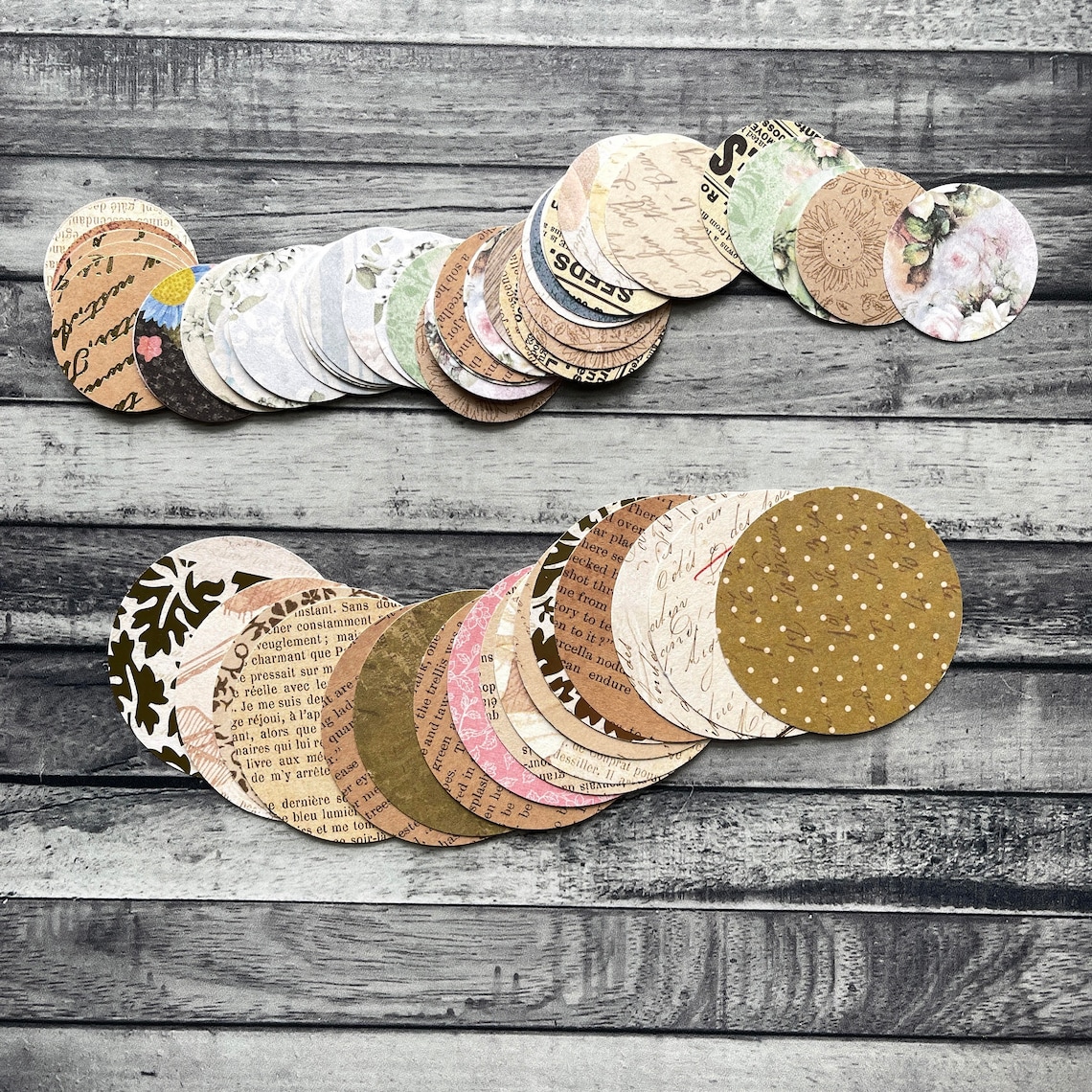 100 Piece Scrapbook Die Cuts and Shapes Junk Journal Mixed - Etsy