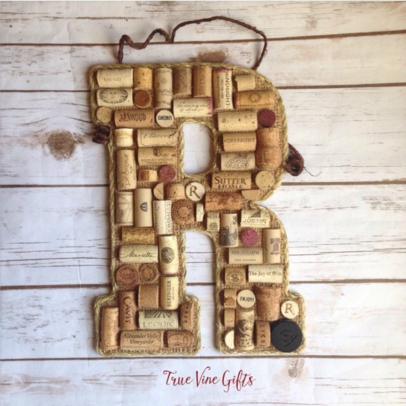 Wine Cork Letter R