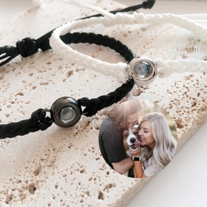 Photo bracelet, projection bracelet, photo projection bracelet, couple bracelet, anniversary gift for him, personalized bracelet for men