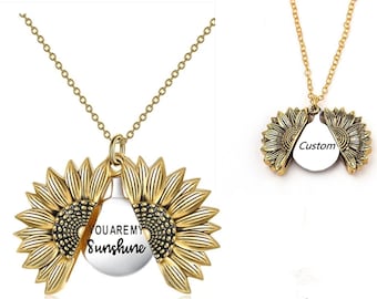 Lyrics Pendant for her Grandma Custom One Shoppe You are My Sunshine Necklace