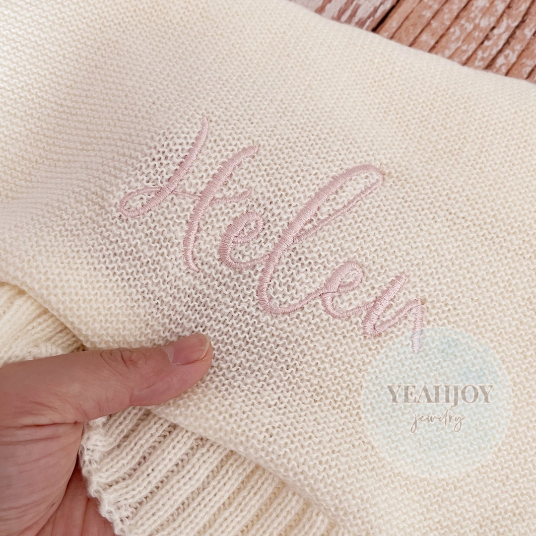 Embroidered Name Blanket,baby Blanket , Kids Blanket ,stroller Blanket