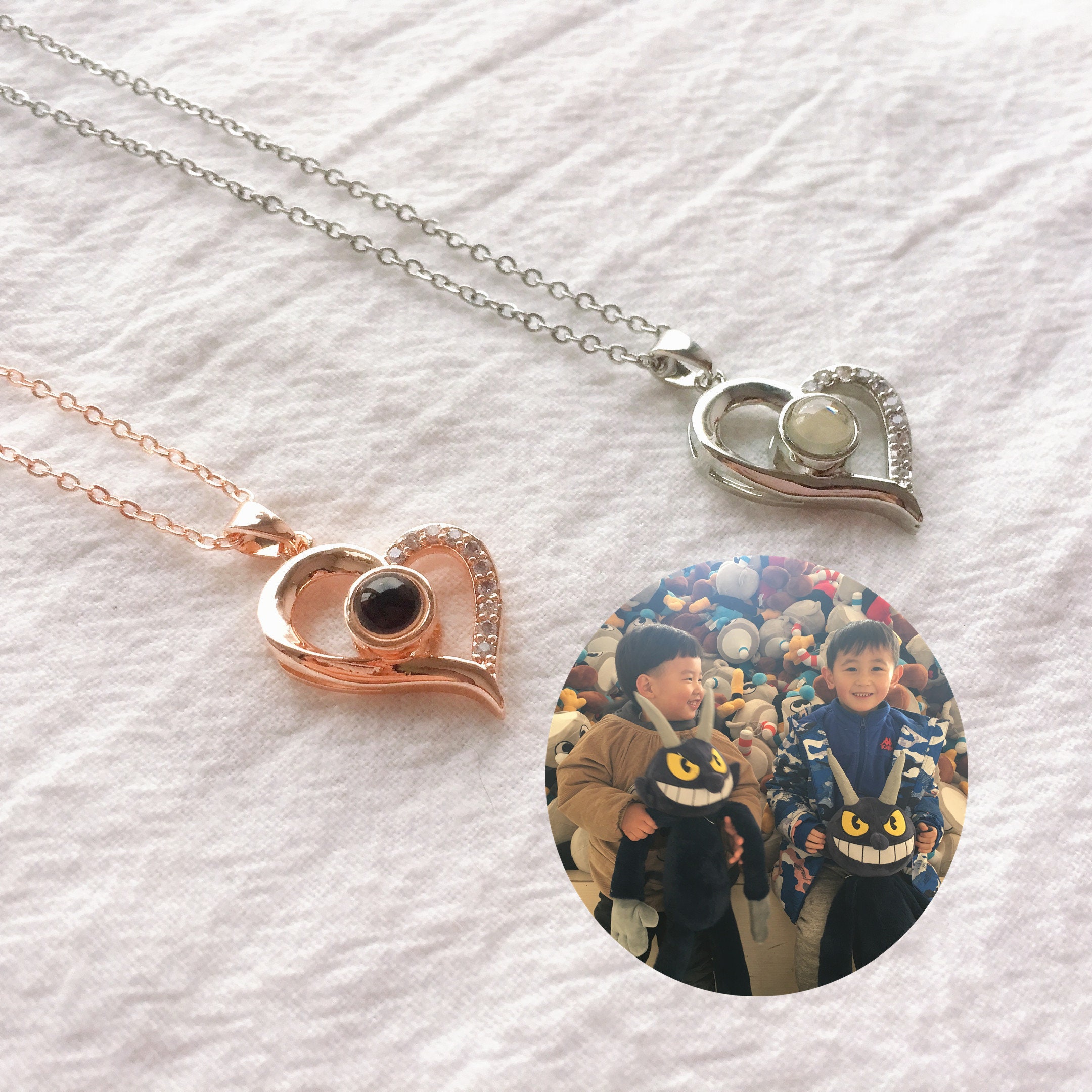 Custom Love Projection Necklace Pendant Women's Jewelry | Etsy