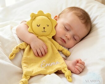 Personalized Baby Comforter, Custom Baby Lovey, Embroidered Name Security Blanket, Baby Shower Gifts