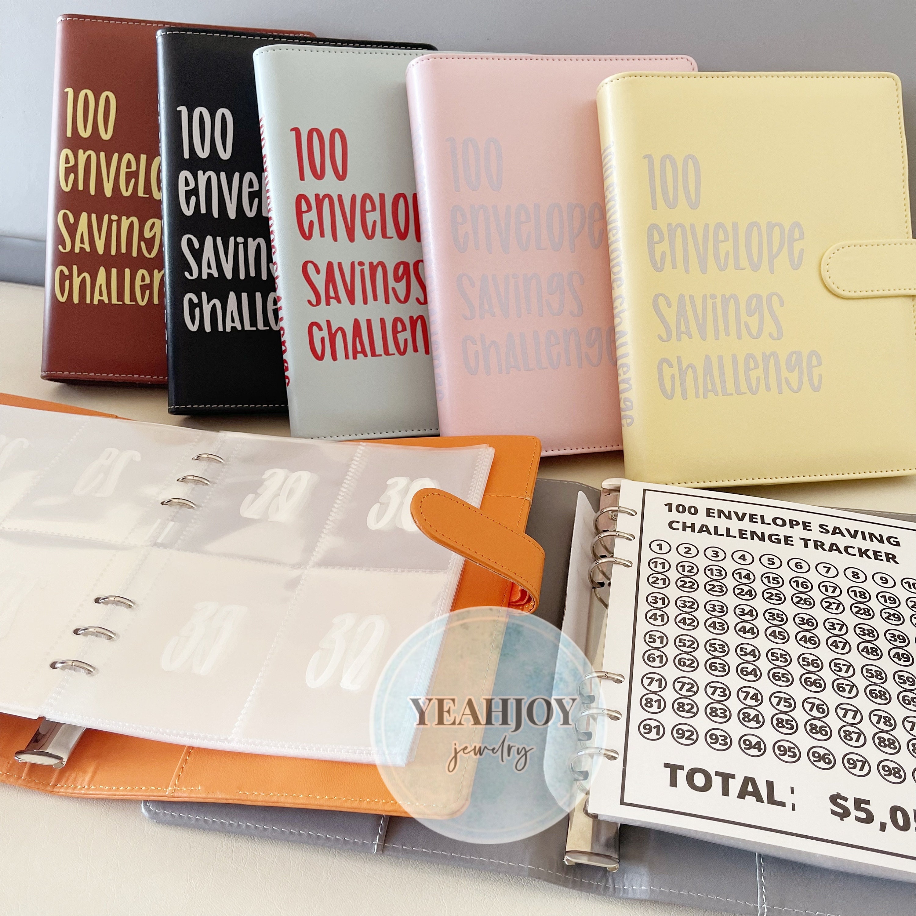 Envelopes Storage Box Money Saving Challenge With 100 Envelopes Reusable  Money Saving Envelopes For Receipts Coins Bills