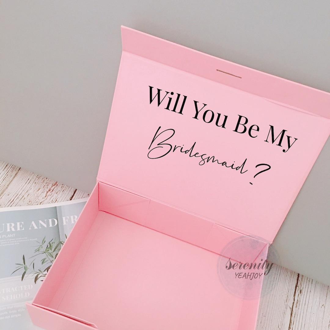 Will You Be My Bridesmaid Box, Custom Bridesmaid Proposal Box — free download