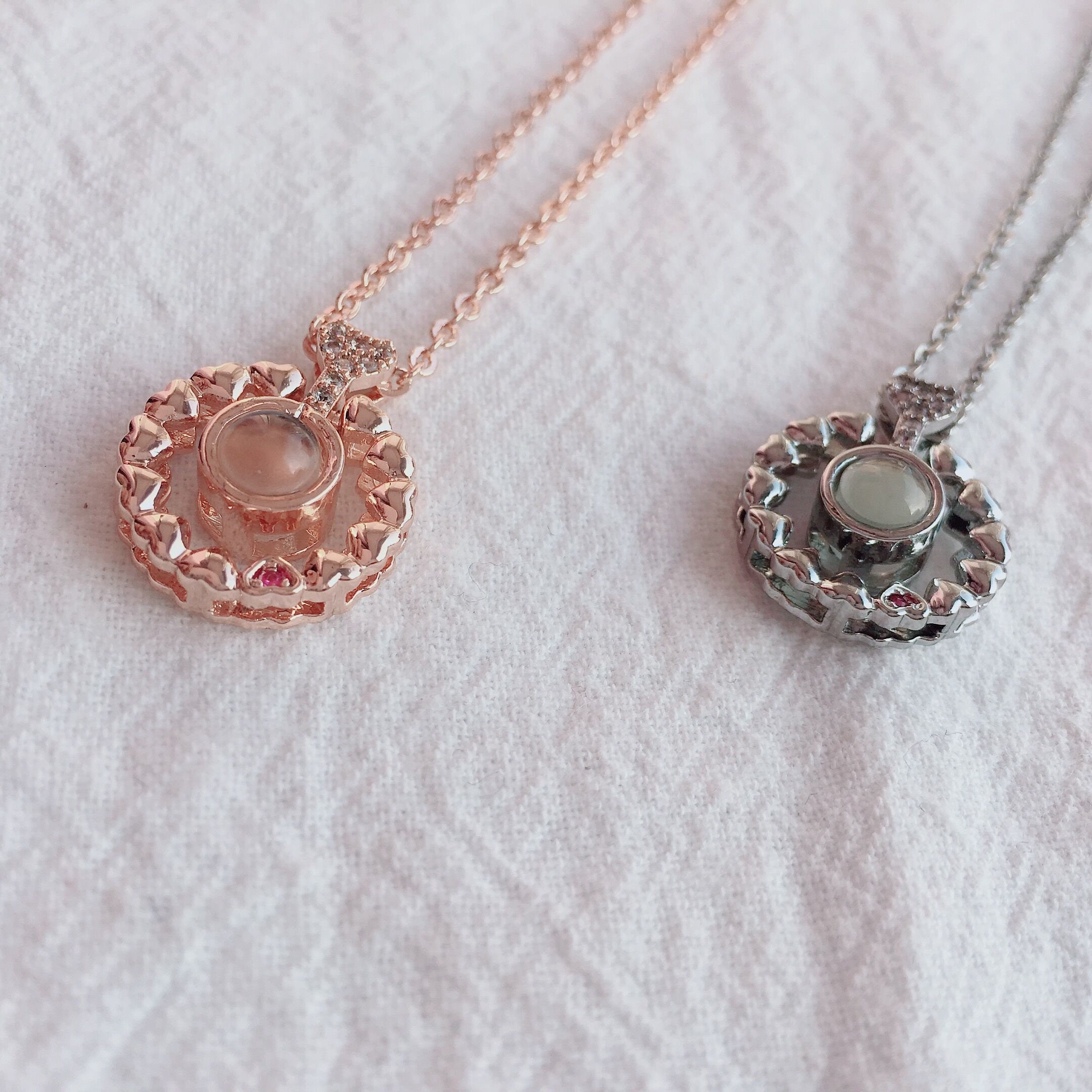 Custom LOVE Projection Necklace Pendant Women's Jewelry Etsy