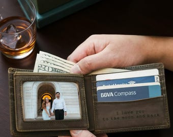 Personalized Leather Wallet: Engraved Bifold, RFID Blocking