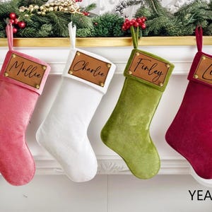 2026 Family Christmas Velvet Stockings,Personalized Christmas Stocking,Family Stockings With Name,Monogram Stockings,Holiday Decor Gift