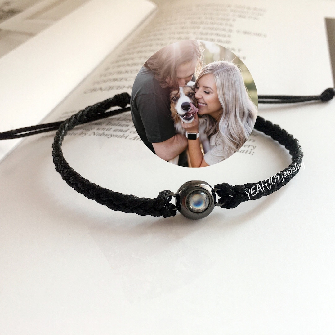 Sterling Silver Photo Projection Charm Bracelet Custom Photo