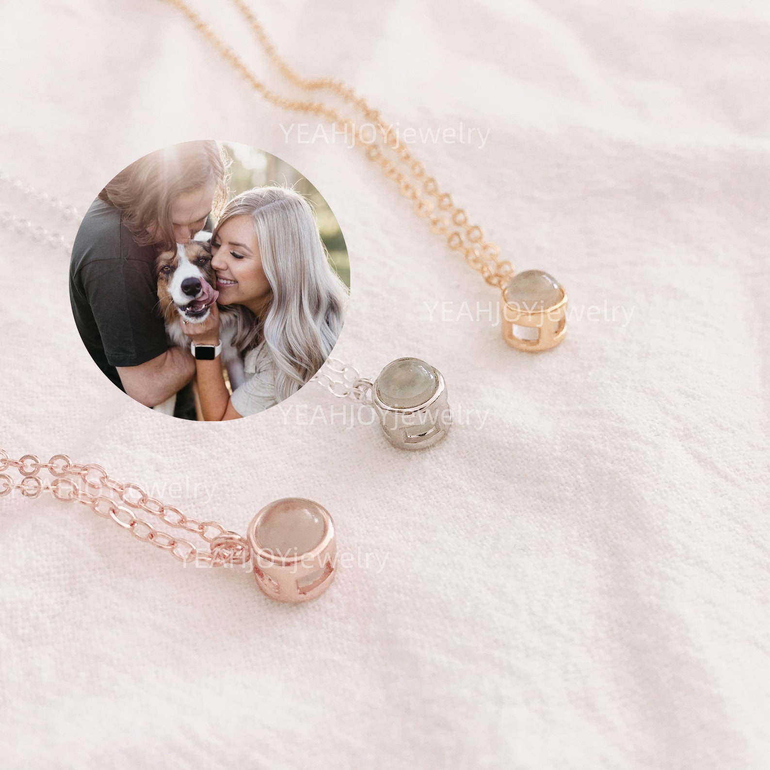 sterling silver projection necklace