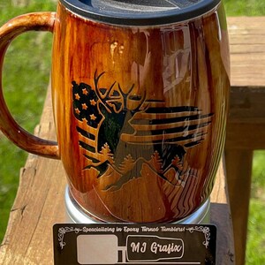 American Flag Buck Tumbler