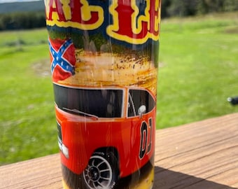 General Lee Tumbler/ Dukes of Hazzard Tumbler