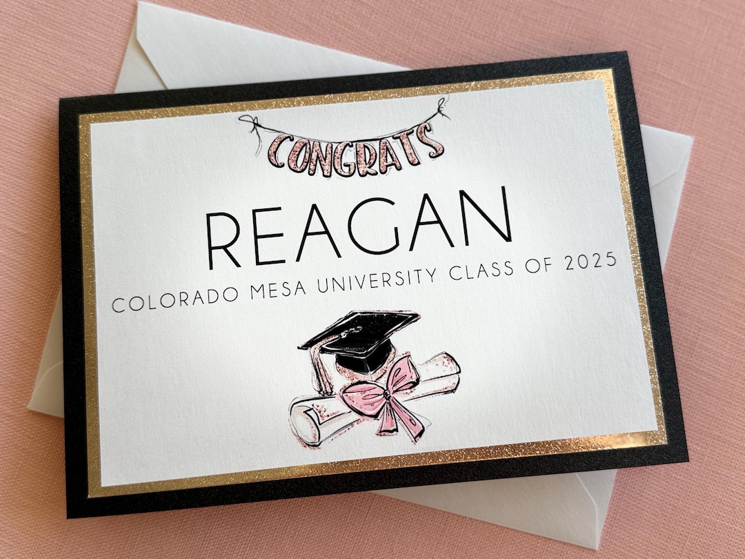 Personalized Graduation Card for Class of 2026 for High School and ...