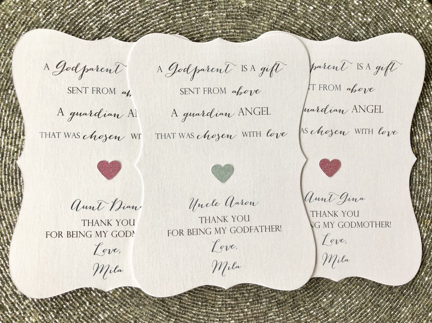 Godparent Thank You Card, Will You Be My Godmother, Godfather, Baptism, Christening Etsy