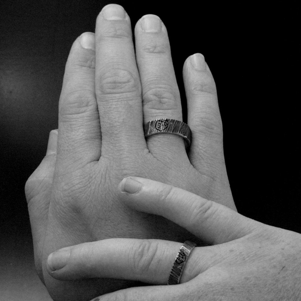 Personalized Wedding Rings4 Ever Sweethearts Setcustom Etsy