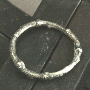 Spirit Ring - Twig Wedding Ring - Natural Sterling Silver Branch Ring - Hand Cast Silver Twigs - Made to Size