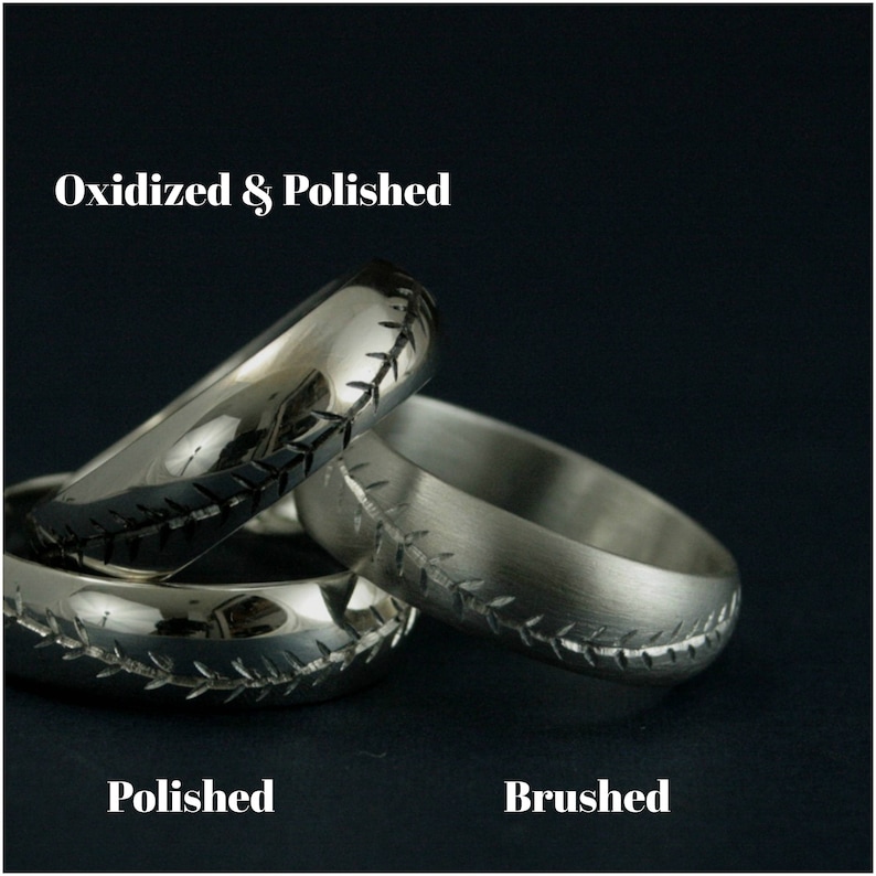 America/'s Pastime--6mm Wide--Sterling Silver--Baseball Ring--Hand Cut Baseball Pattern--Hand Made Ring--Men/'s Wedding Band