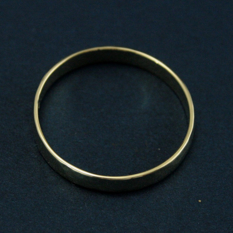 Hammered Gold Wedding Band4mm Wide Perfect Hammered - Etsy