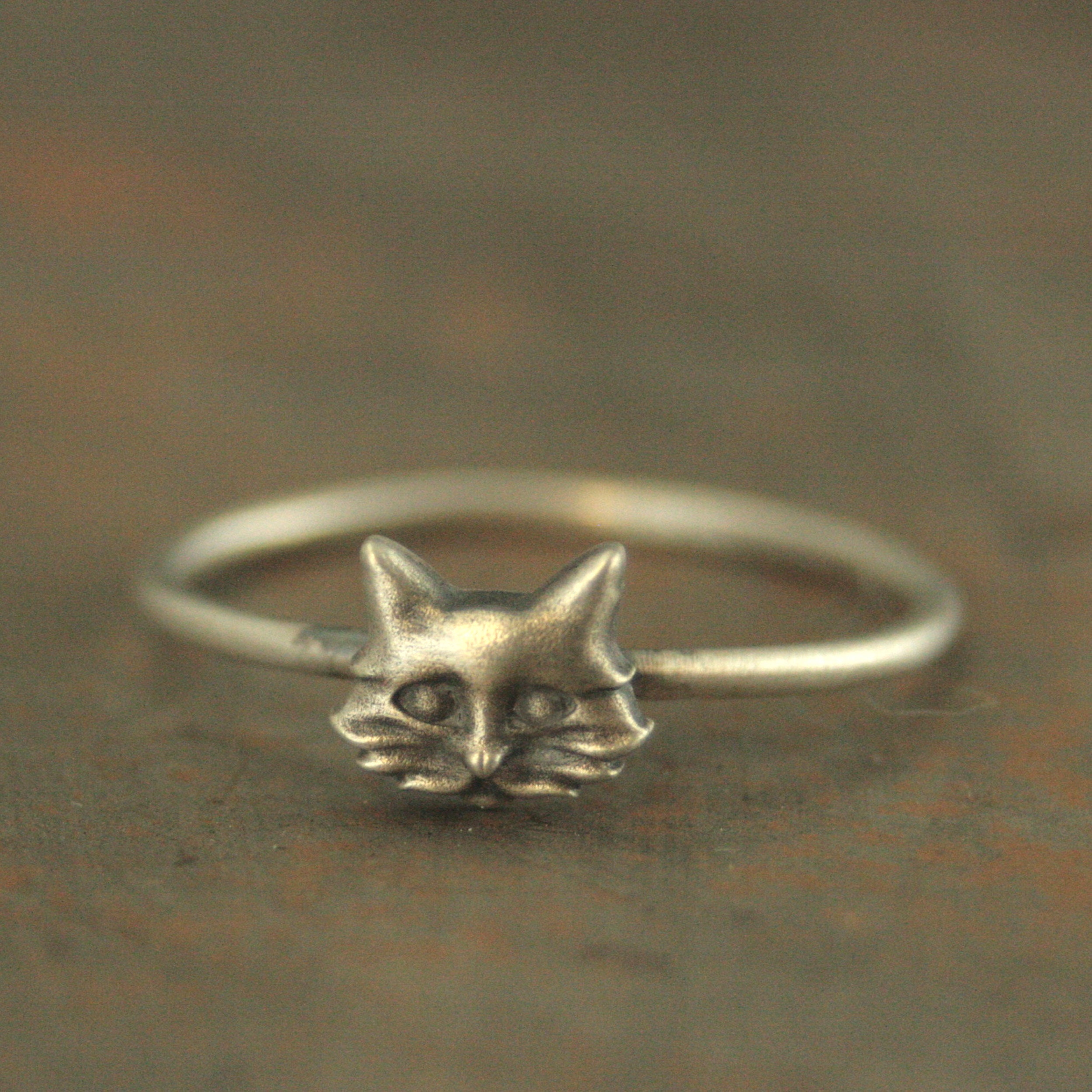 Cat Fever Rings Kitty Cat Ring You've Cat to Be Kitten Me Silver Cat Ring Cat Head Ring ...