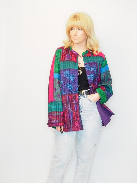 1980s 1970s INDIAN COTTON JACKET - Patchwork Cotto