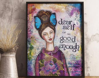 Happiness Quote Inspirational art Motivational Print Etsy