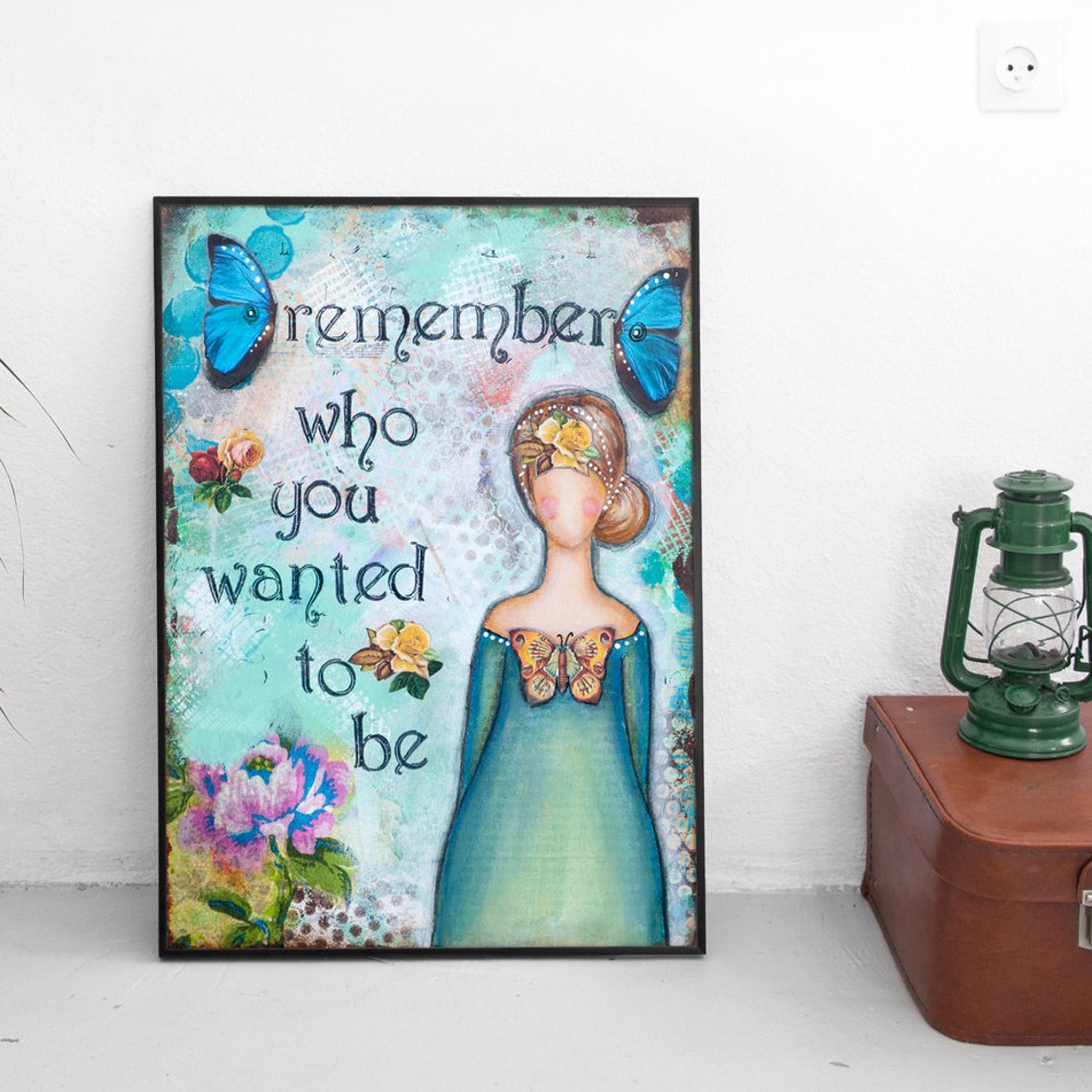Whimsical Art Motivational Wall Art Remember Who You Are Etsy