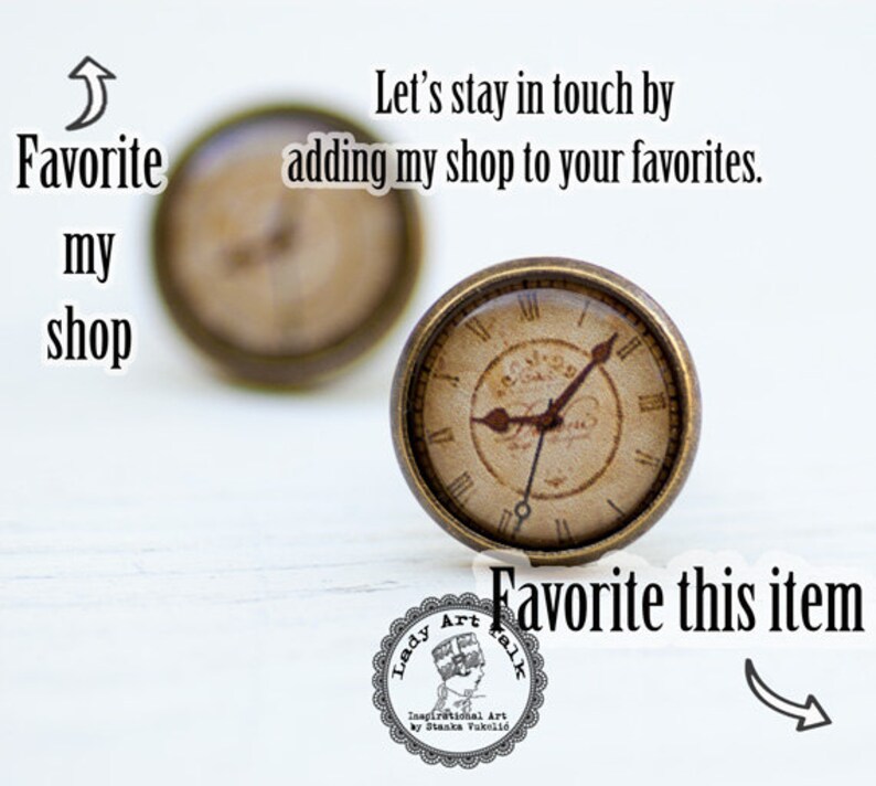 Clock Stud Earrings Steampunk Jewelry Unusual Earrings Etsy