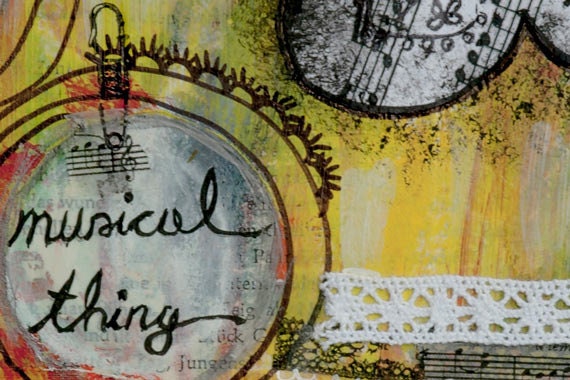 Music Wall Art - Music Quote - Inspirational Art - Mixed Media