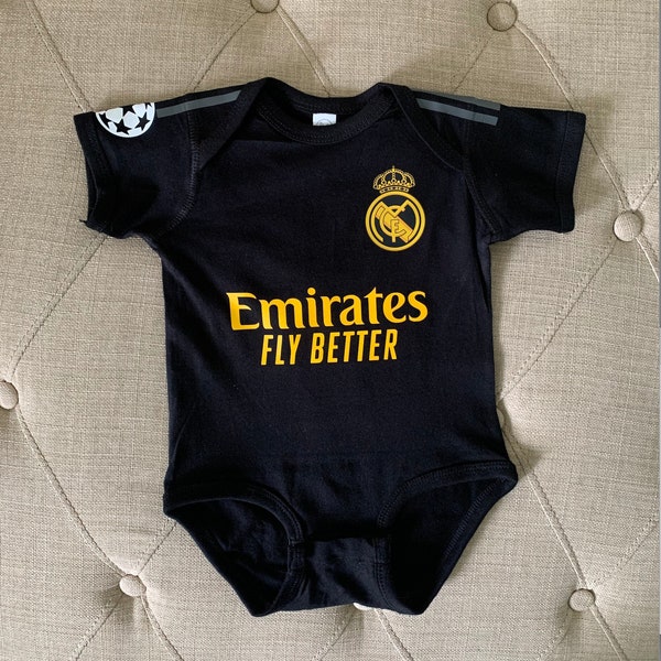 Baby Onesies Real Madrid - Etsy