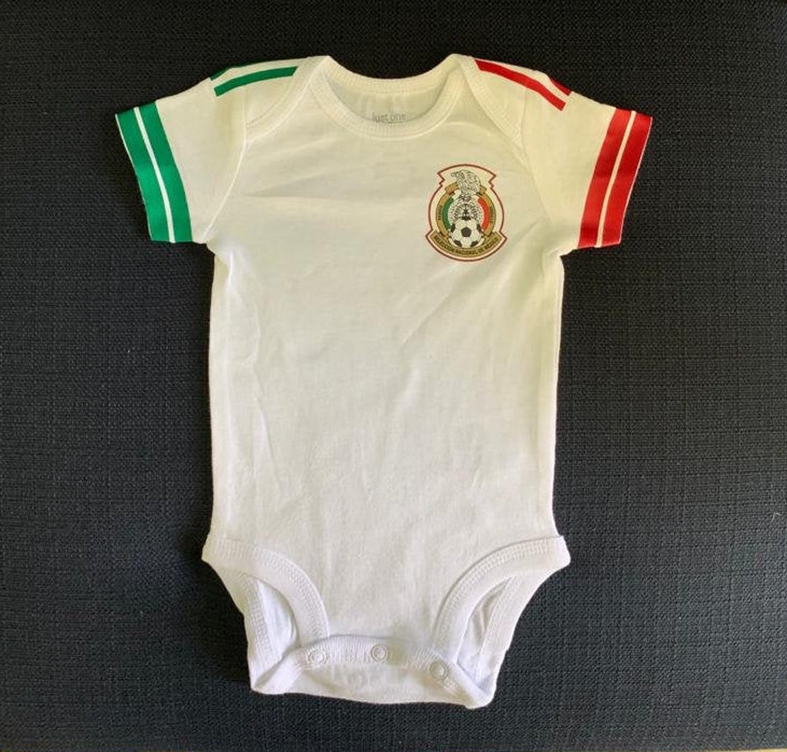 México bebé camiseta de fútbol Etsy