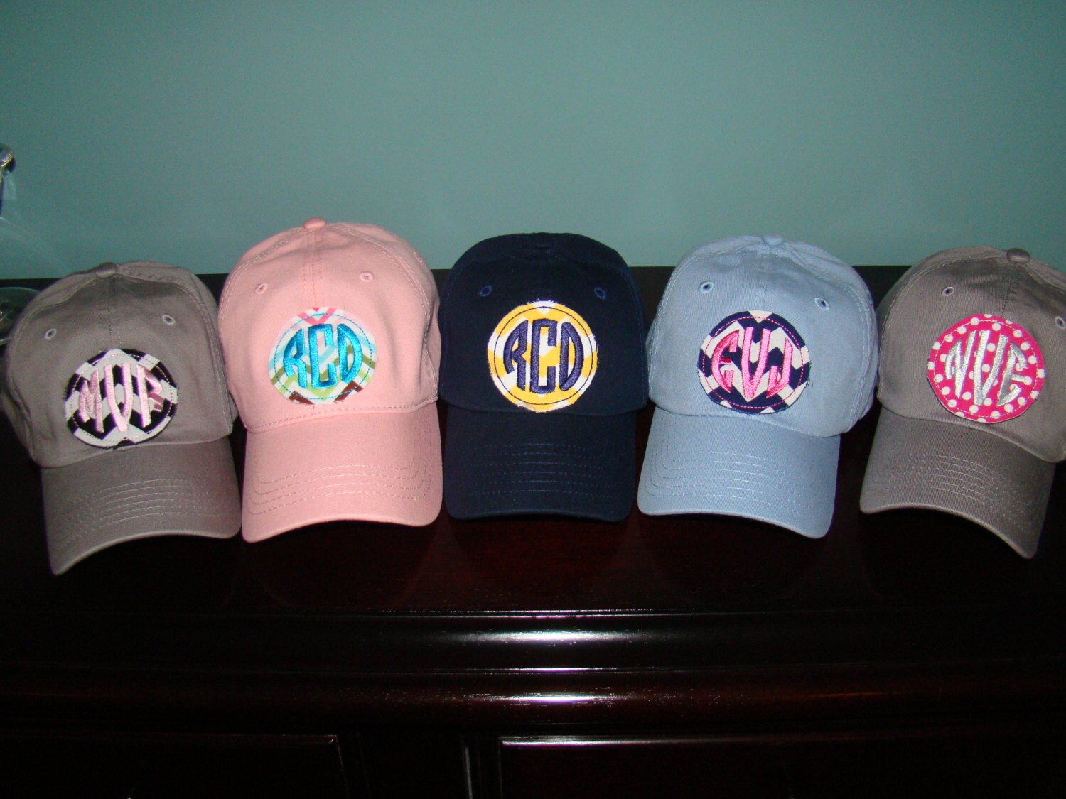 Youth Hat with Circle Monogram Patch