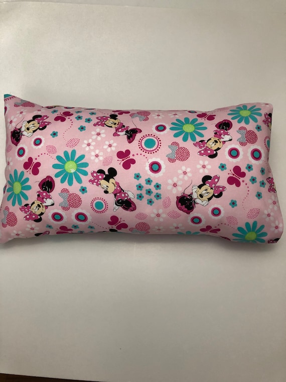 Toddler Travel Size Pillow With Pink Pillowcase Blue Kids Etsy