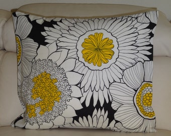 Floral Print Pillow Cover 21"x18", Pillow Cover, Decorative Pillow, Accent Pillow sham