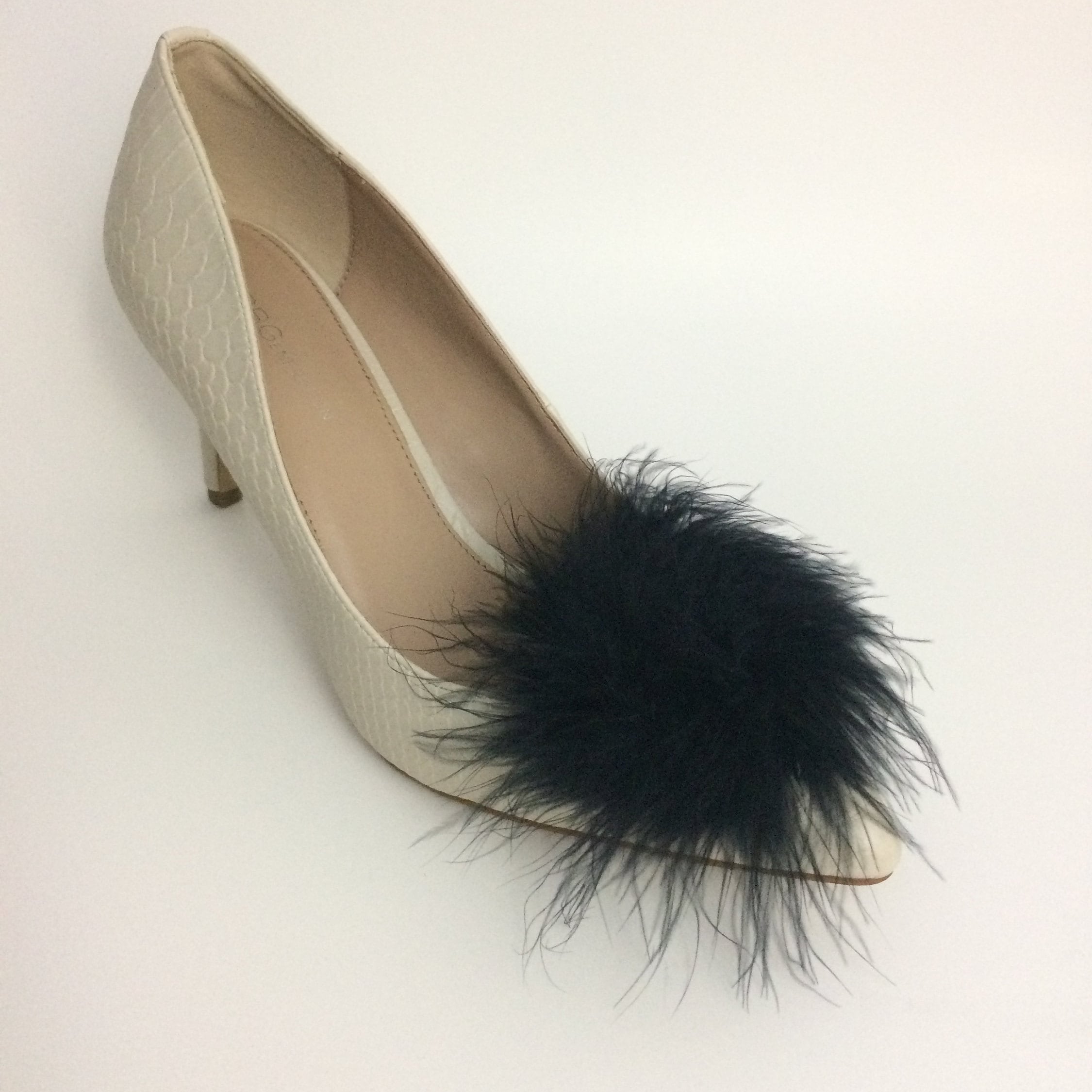 Ostrich Feather Trim, Add on Feather for Cuffs, Shoes, Ostrich