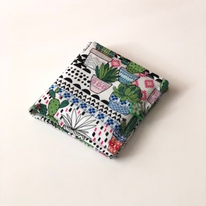 Cactus Sanitary Pad Holder, Period Pad Case, Sanitary Towel and Tampons Pouch, Period Wallet