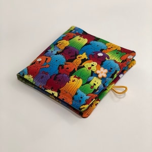 Happy Dogs Sanitary Pad Holder, Period Pad Case, Sanitary Towel and Tampons Pouch, Period Wallet
