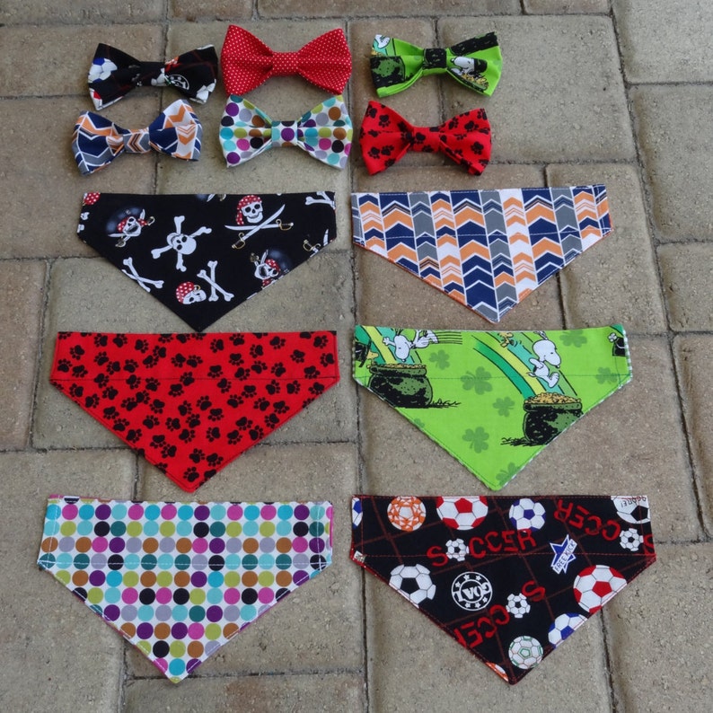 Sport Reversible colorful Pet Bandana Over the collar Dog Bandana Slip-On Bandana Reversible Dog Bandana