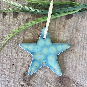 Handmade Pottery Star Ornament