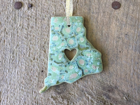 Handmade State Pottery Ornament Utah