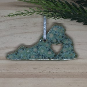 Handmade State Pottery Ornament Virginia image 2