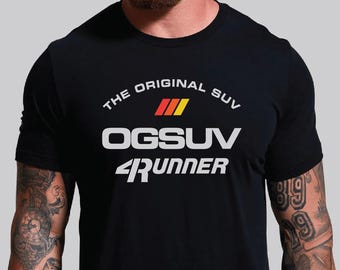 Camiseta unisex negra sencilla OGSUV 4Runner de 1.ª generación / Regalo de Toyota