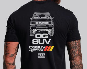 Camiseta unisex negra OGSUV 4Runner de 1.ª generación / Regalo de Toyota / Regalo de 4Runner