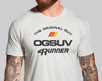 Camiseta unisex blanca sencilla OGSUV 4Runner de 1.ª generación / Regalo de Toyota