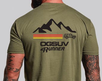 Camiseta unisex negra Cactus OGSUV MTN 2.0 4Runner de 1.ª generación / Regalo de Toyota / Regalo de 4Runner