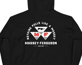 Massey Ferguson Hoodie Front Back Unisex Tractor Hoodie Farm