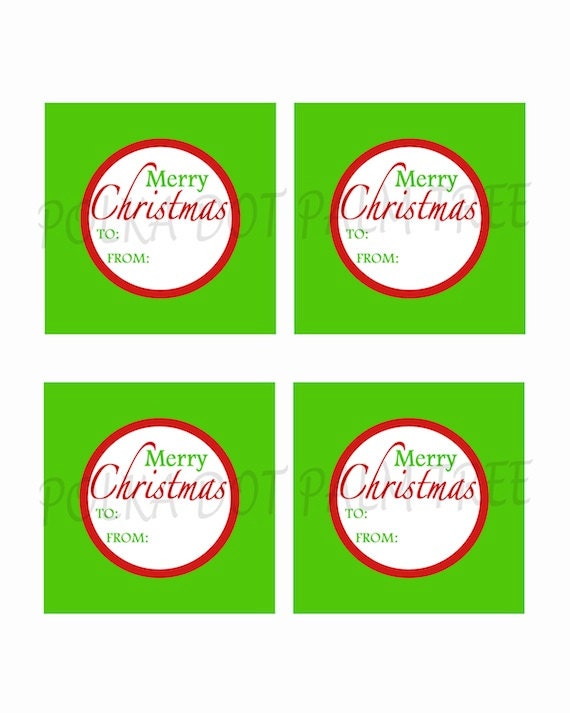 INSTANT DOWNLOAD DIY Printable Merry Christmas Red White Green - Etsy