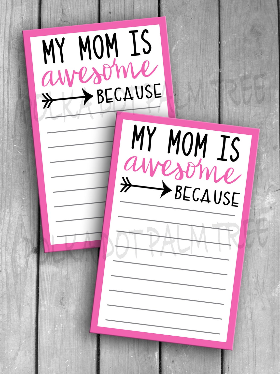INSTANT DOWNLOAD My Mom is Awesome Because Mother's Day Etsy