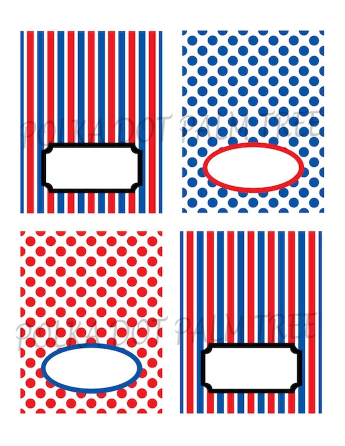 INSTANT DOWNLOAD Printable Red White Blue Polka Dots Stripes Etsy instant-download-printable-red-white-blue-polka-dots-stripes-etsy