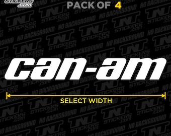 Can-Am Logo Waterproof Vinyl Decal – Pack of 4