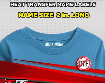 160 Custom Names Personalization Iron On Heat Tranfers Size 2 in. long